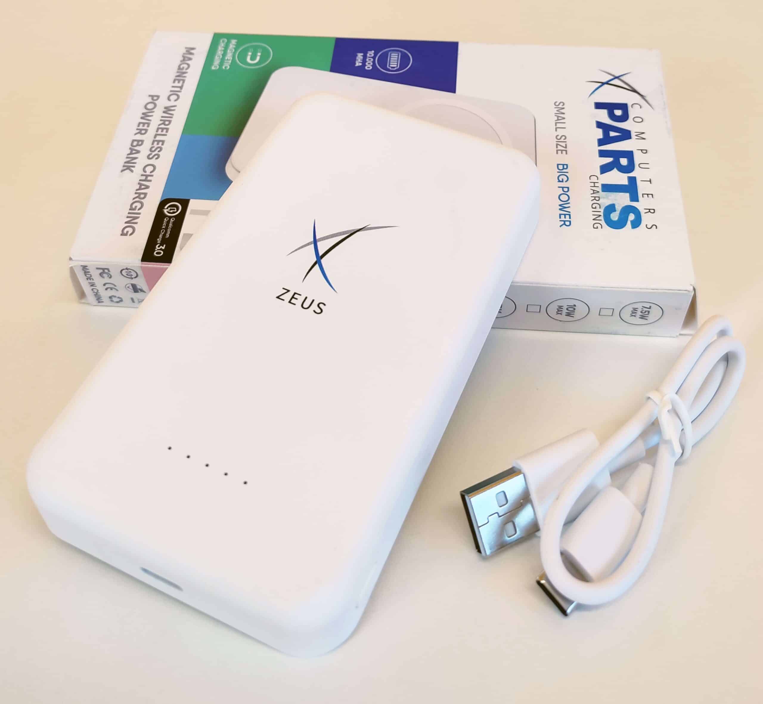 Zeus Power Bank MagSafe 10.000 mAh Ricarica Wireless Qualcomm Quick Charge 3.0 Compatibile con Iphone Samsung Xiaomi Huawei Zeus Power Bank MagSafe 10.000 mAh Ricarica Wireless Qualcomm Quick Charge 3.0 Compatibile con Iphone Samsung Xiaomi Huawei